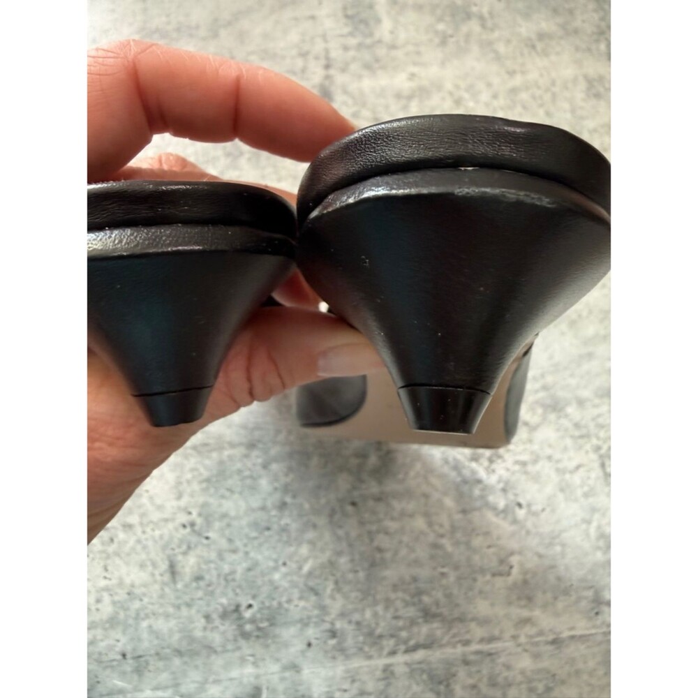 Maeve Black Gold Heart Mules 40 - Picture 6 of 7